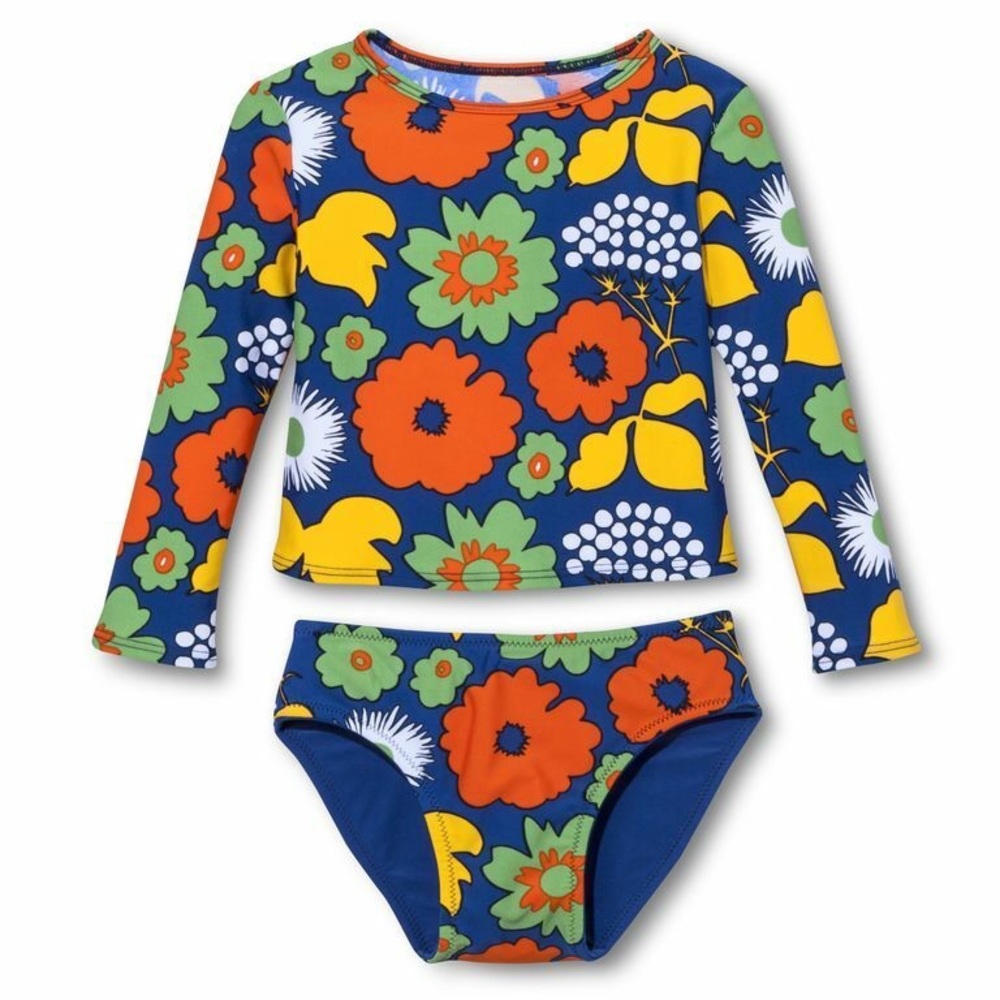 Marimekko for Target Floral Kids Swim Top, 18 months - Picture 1 of 6